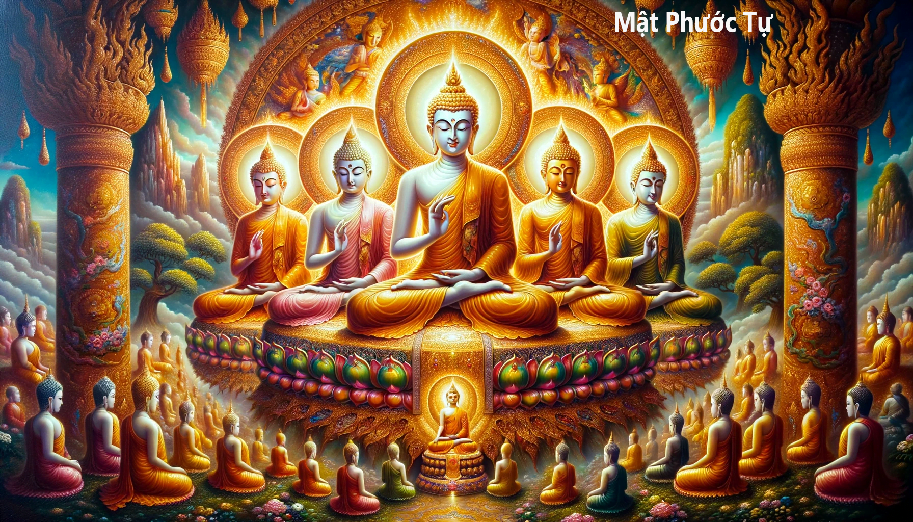 mật phước tự ngũ trí như lai