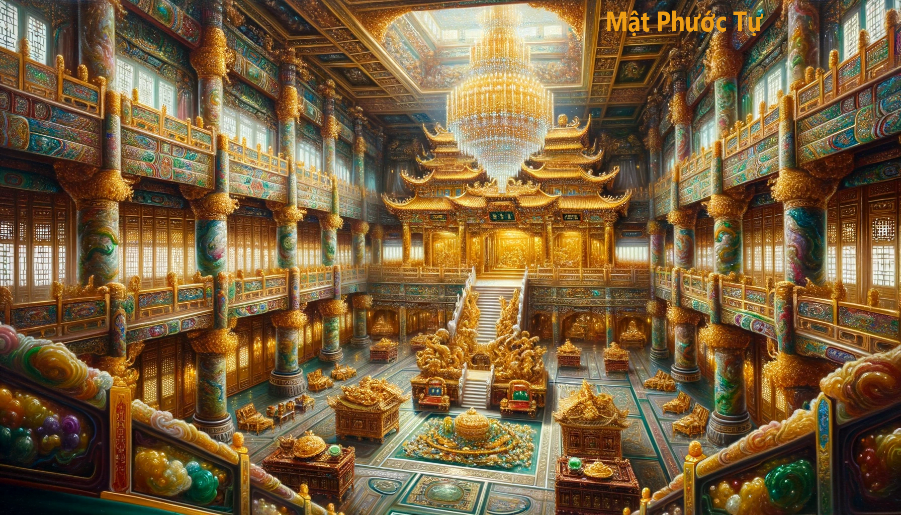 mật phước tự đầy quốc khố bạc vàng đầy rương