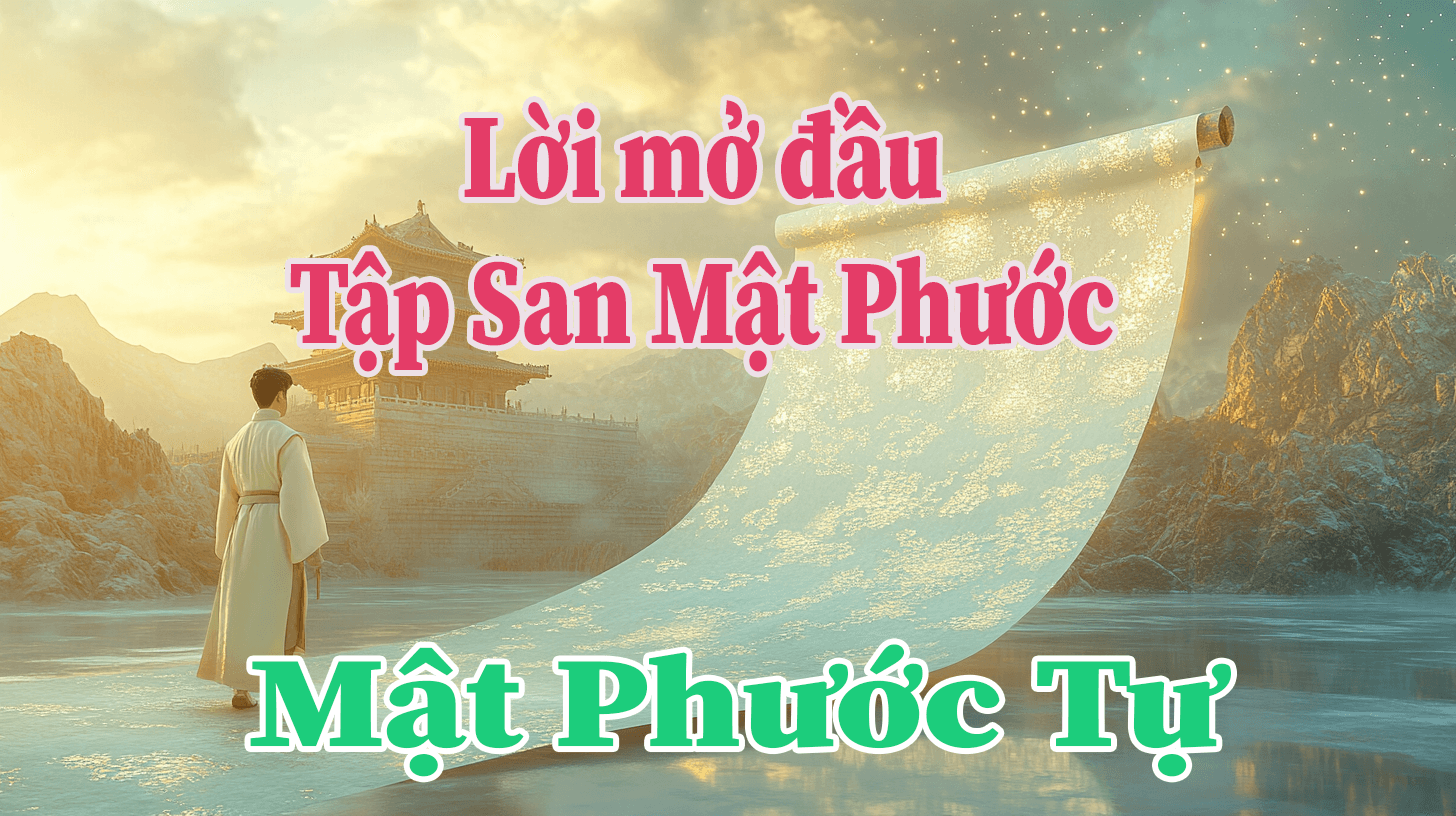 lời mở đầu tập san mật phước