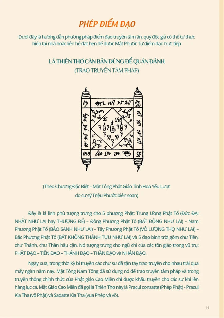 Phép Điểm Đạo Mật Phước Tự