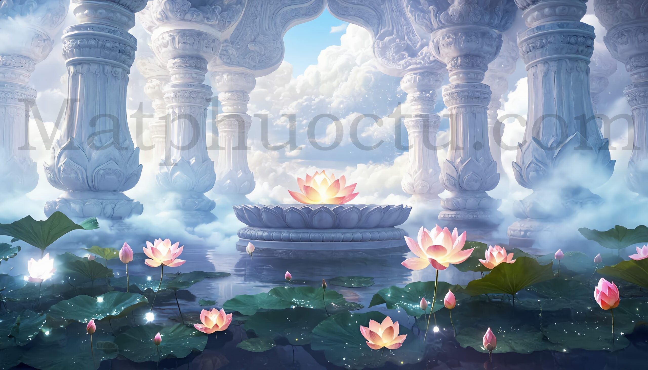 hoa sen giếng ngọc