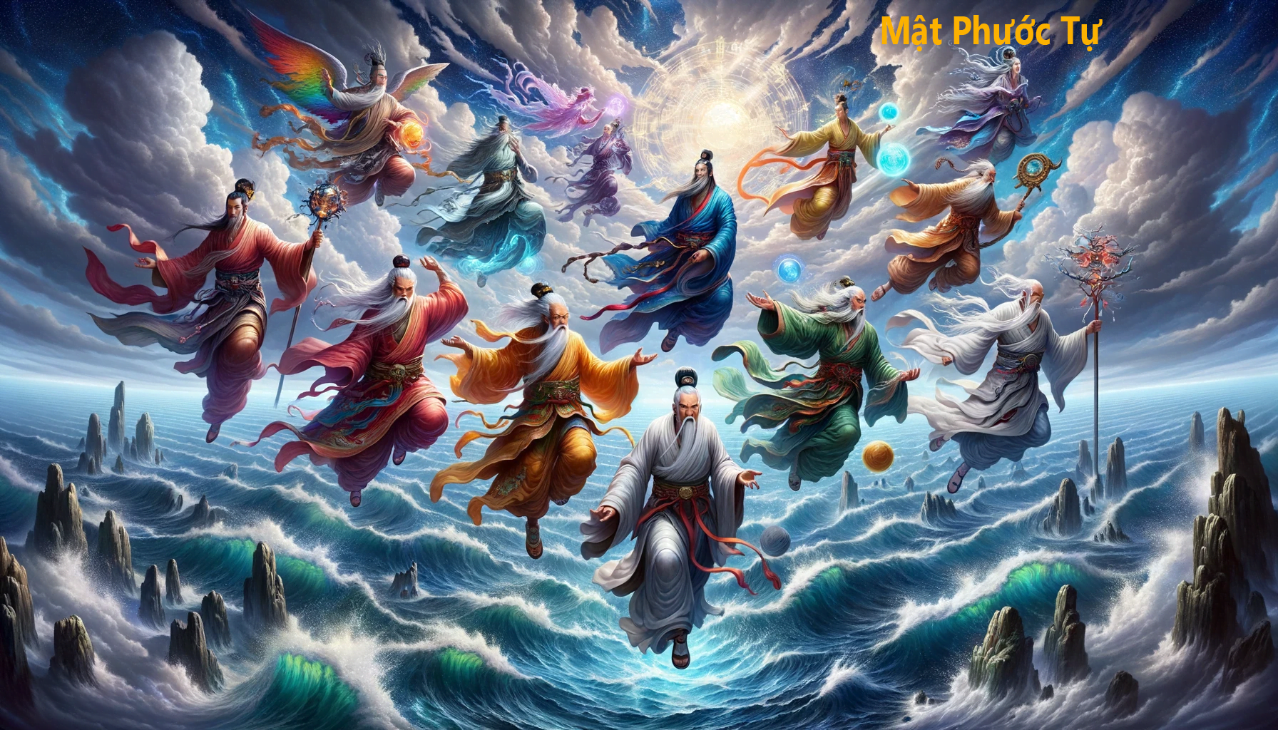 Mật phước tự tâm linh bát tiên quá hải