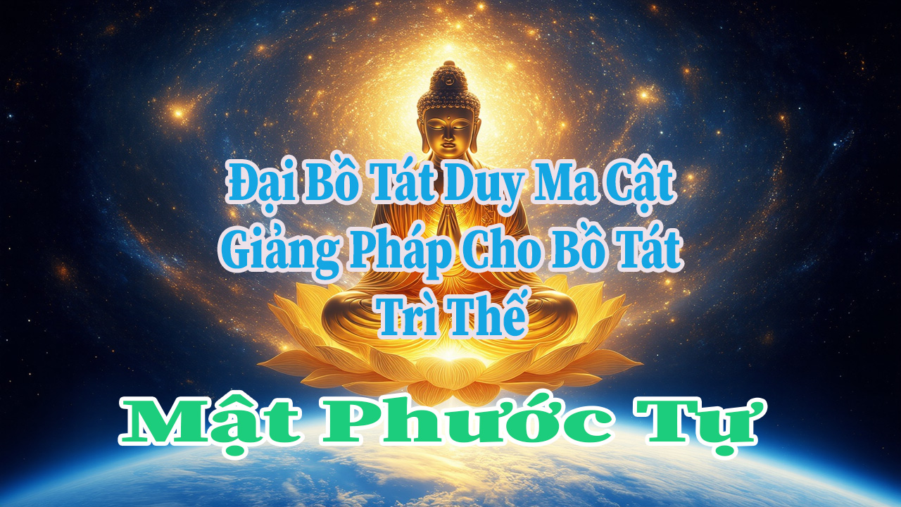 đại bồ tát duy ma cật thuyết giảng đạo pháp cho bồ tát trì thế