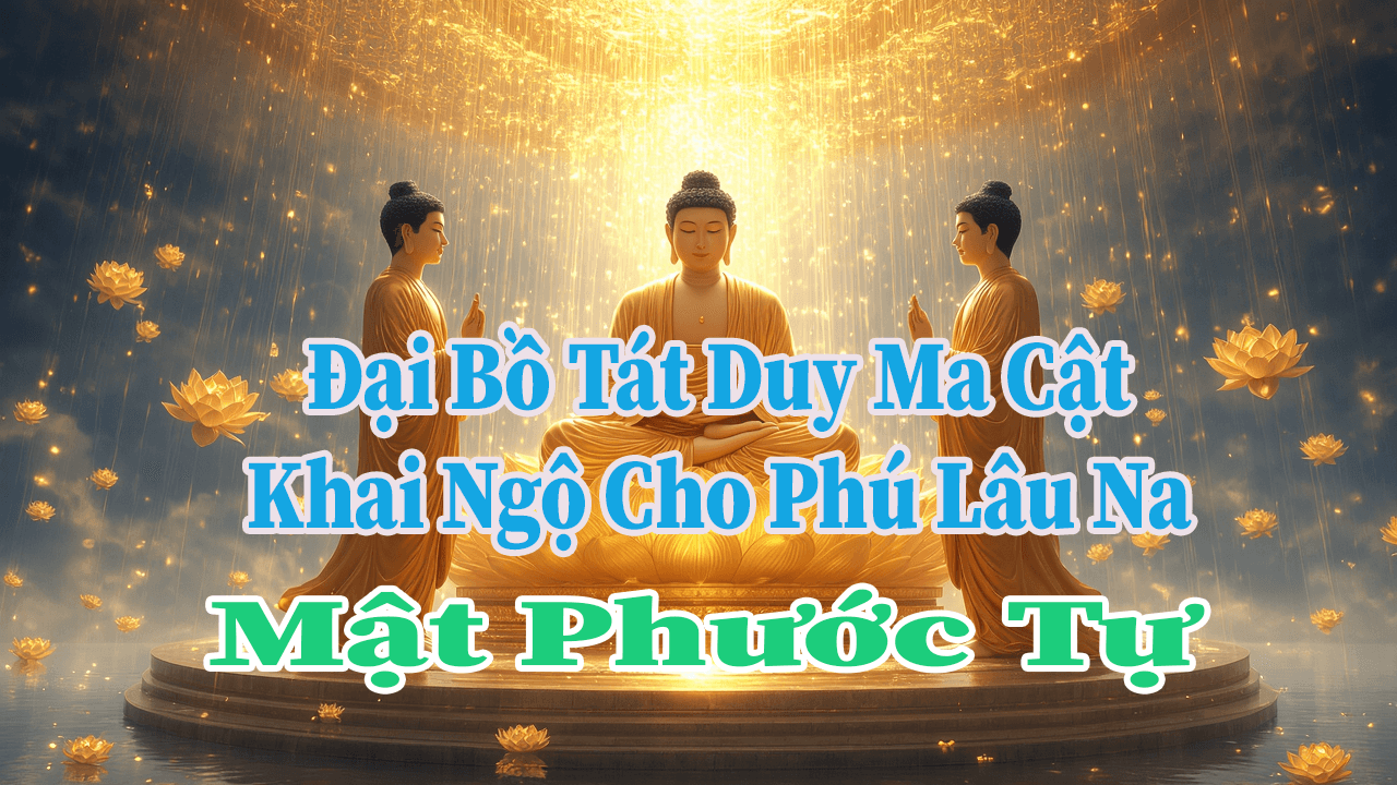 đại bồ tát duy ma cật khia ngộ cho phú lâu na mật phước tự